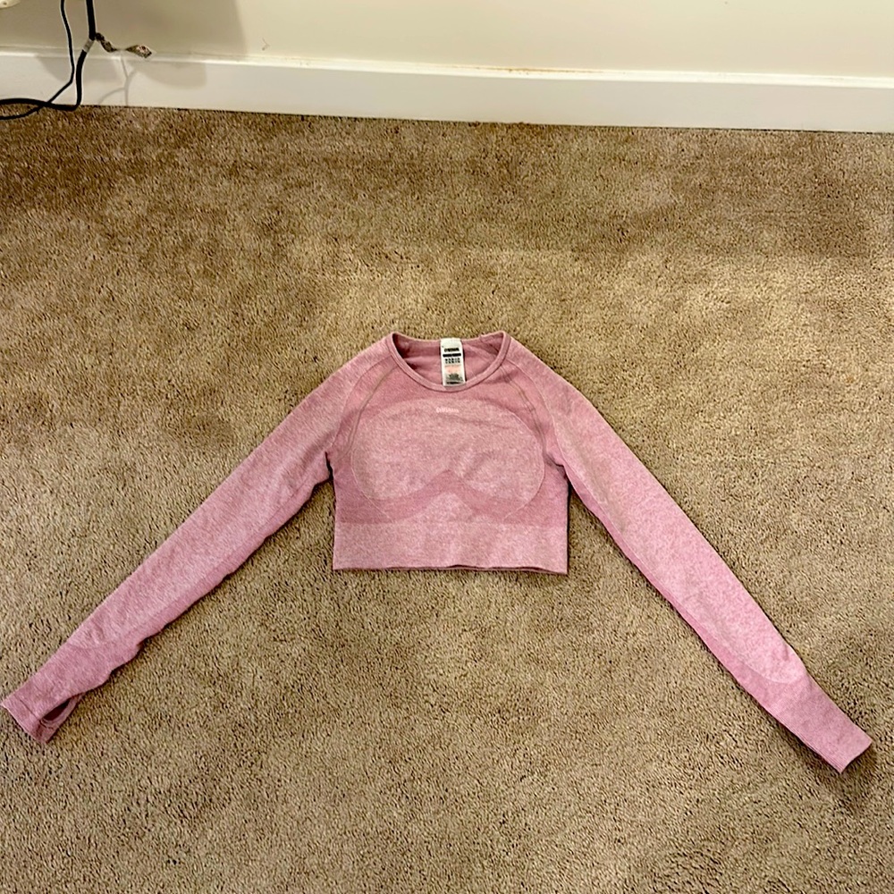 Pink workout shirt